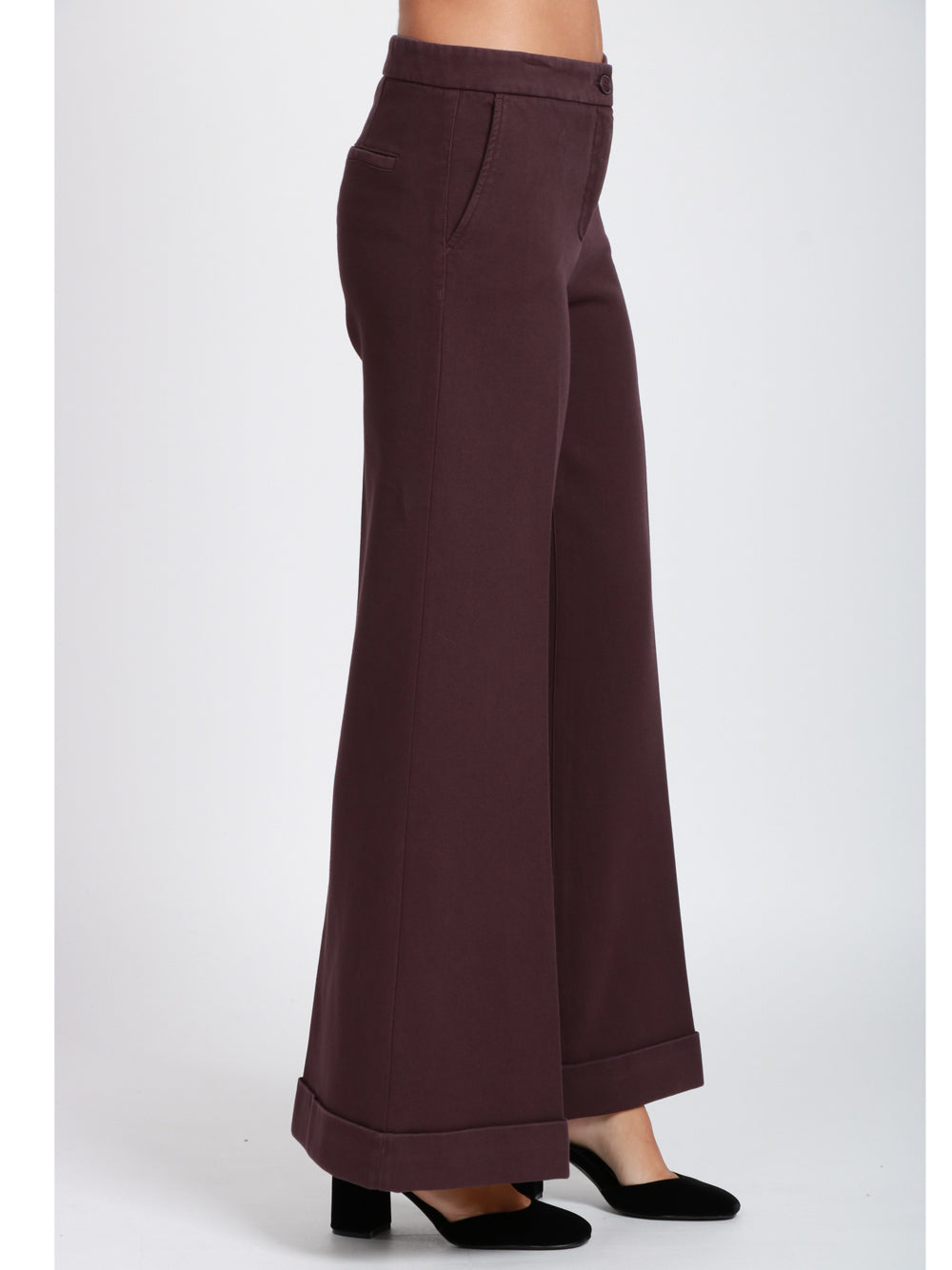 VIA MASINI 80 Pantaloni Via Mascagni Palazzo in Cotone Vinaccio Vino