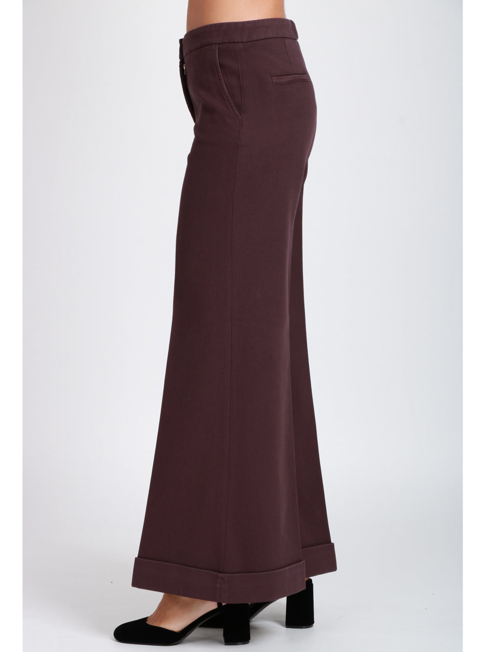 VIA MASINI 80 Pantaloni Via Mascagni Palazzo in Cotone Vinaccio Vino