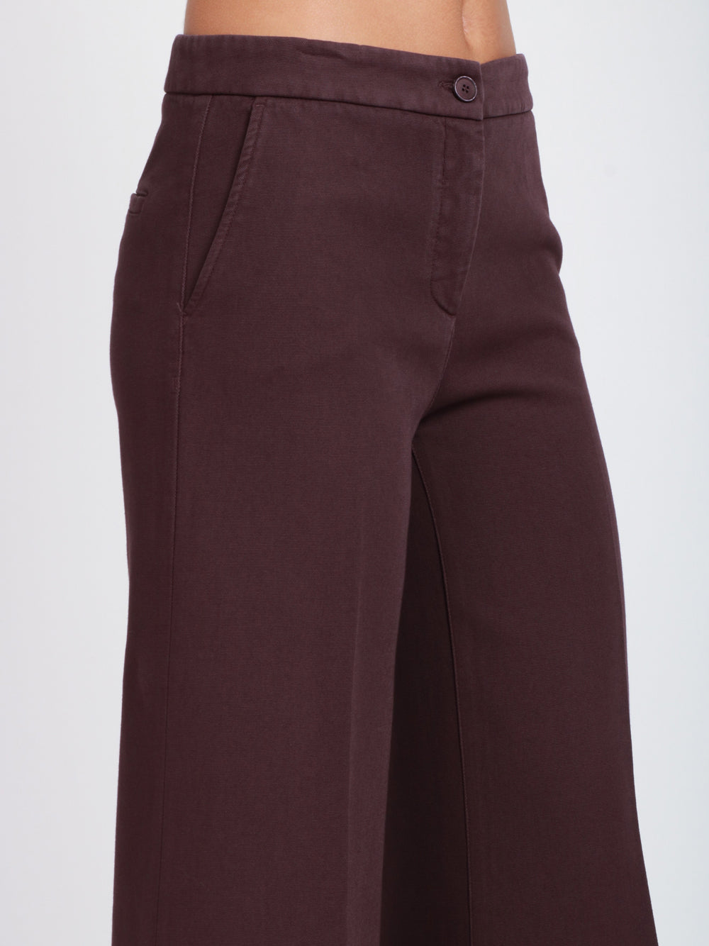 VIA MASINI 80 Pantaloni Via Mascagni Palazzo in Cotone Vinaccio Vino