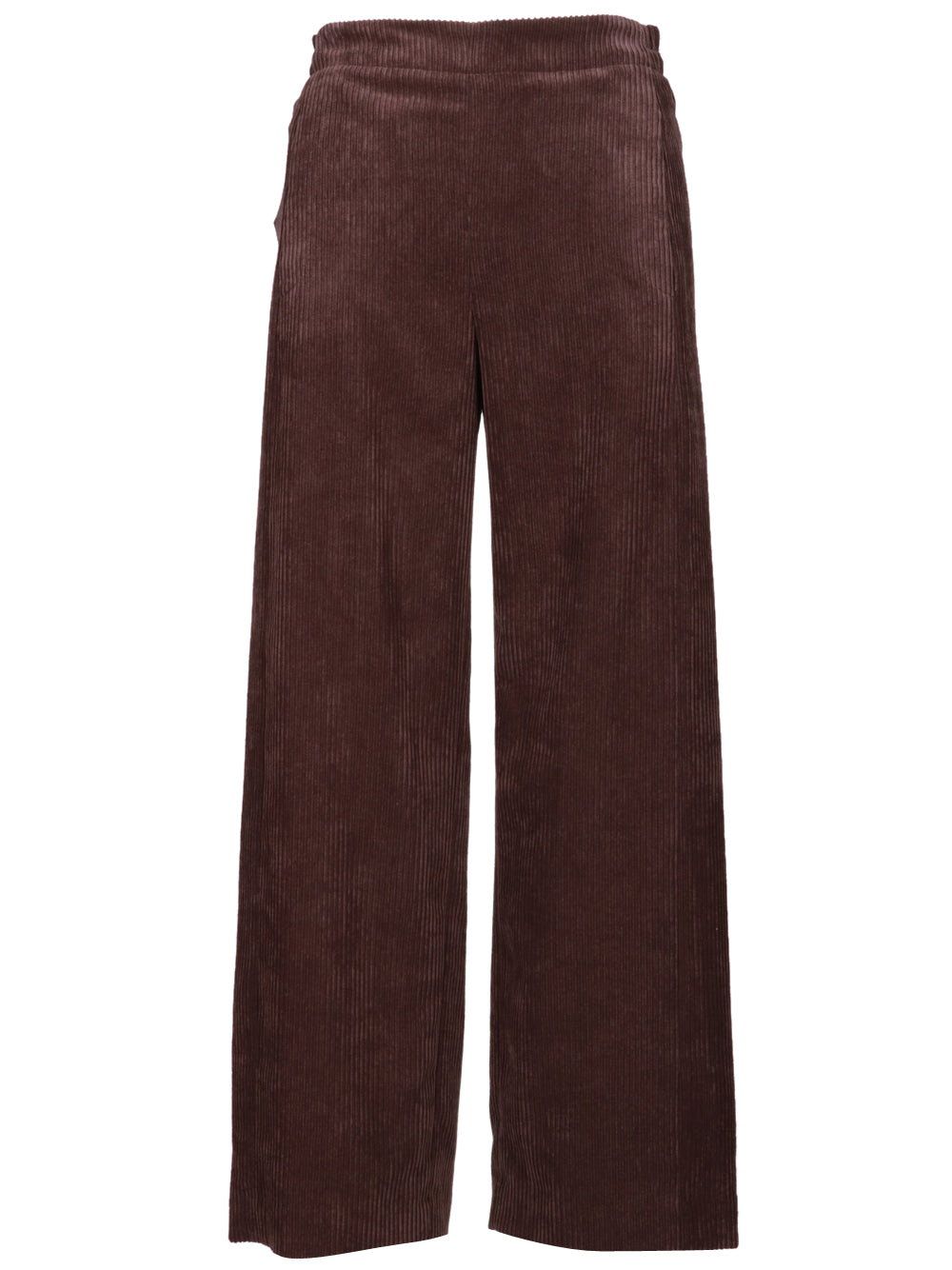 VIA MASINI 80 Pantaloni Via Milano in Velluto a Costine Marrone Marrone