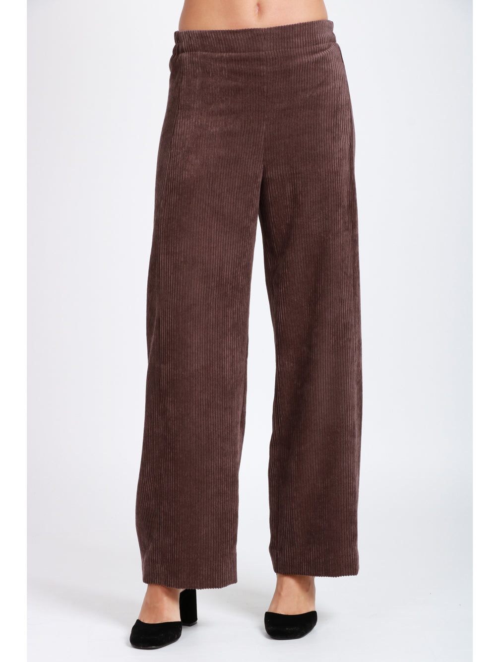 VIA MASINI 80 Pantaloni Via Milano in Velluto a Costine Marrone Marrone