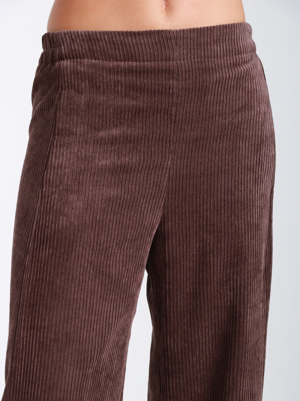 VIA MASINI 80 Pantaloni Via Milano in Velluto a Costine Marrone Marrone