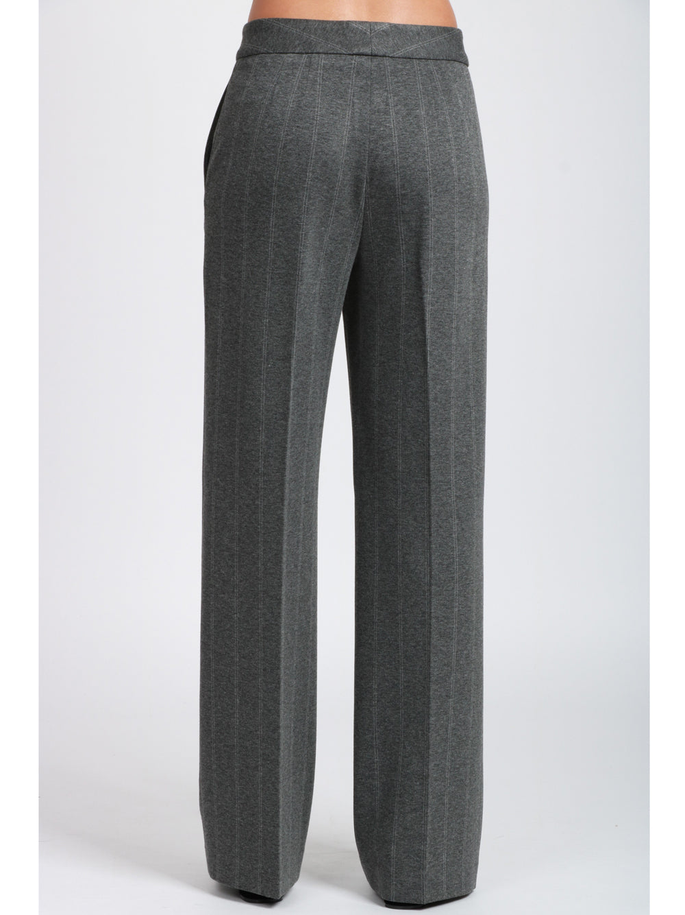 VIA MASINI 80 Pantaloni Via Sanzada Grigi Gessati Bianchi Grigio Bianco