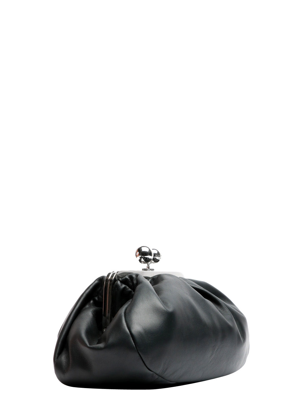 WEEKEND MAX MARA Borsa Pochette Pasticcino Cubico Media in Pelle Nera Nero