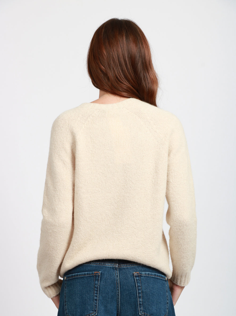 WEEKEND MAX MARA Maglia Ghiacci Girocollo in Alpaca Avena Avena