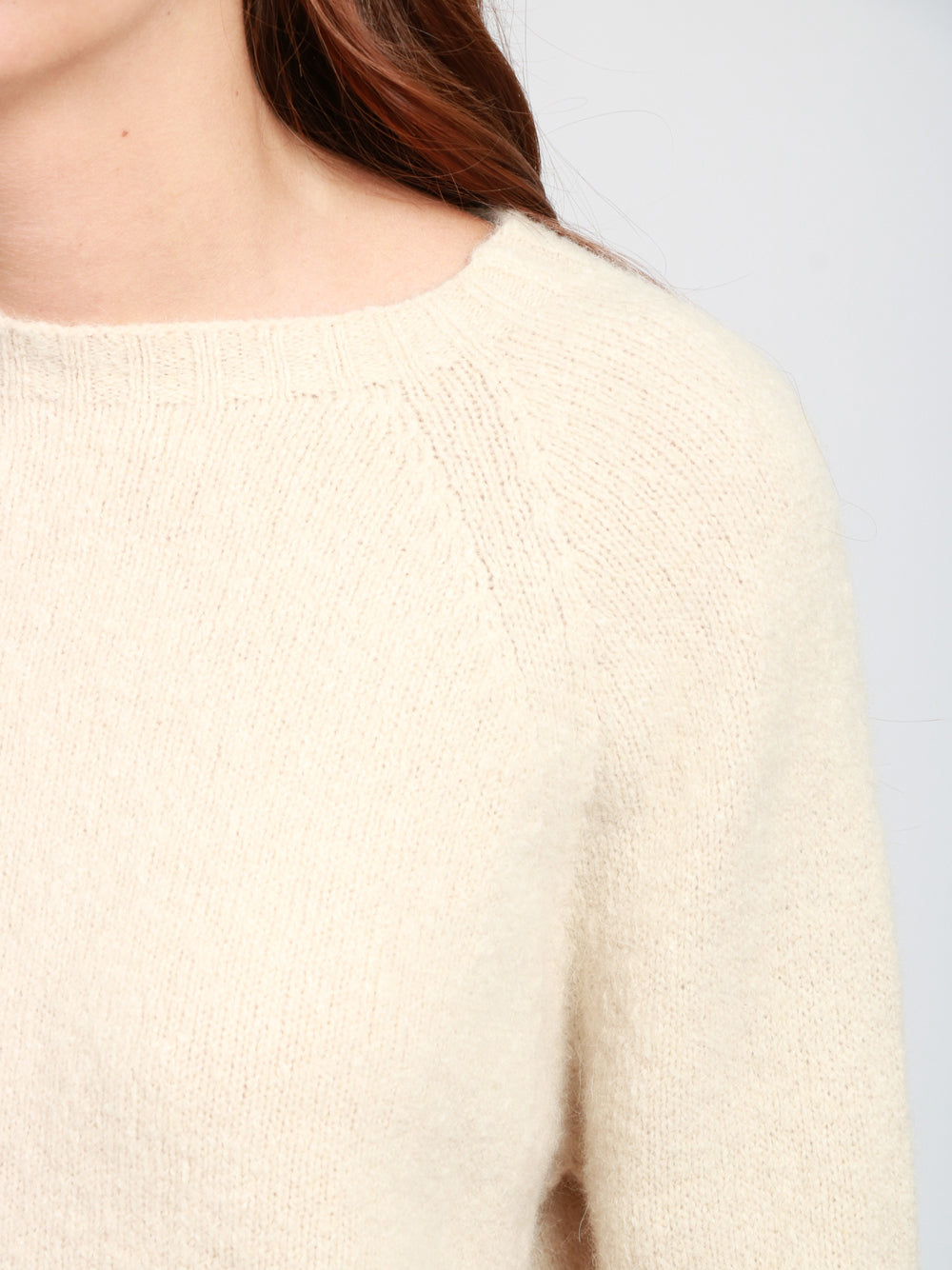 WEEKEND MAX MARA Maglia Ghiacci Girocollo in Alpaca Avena Avena