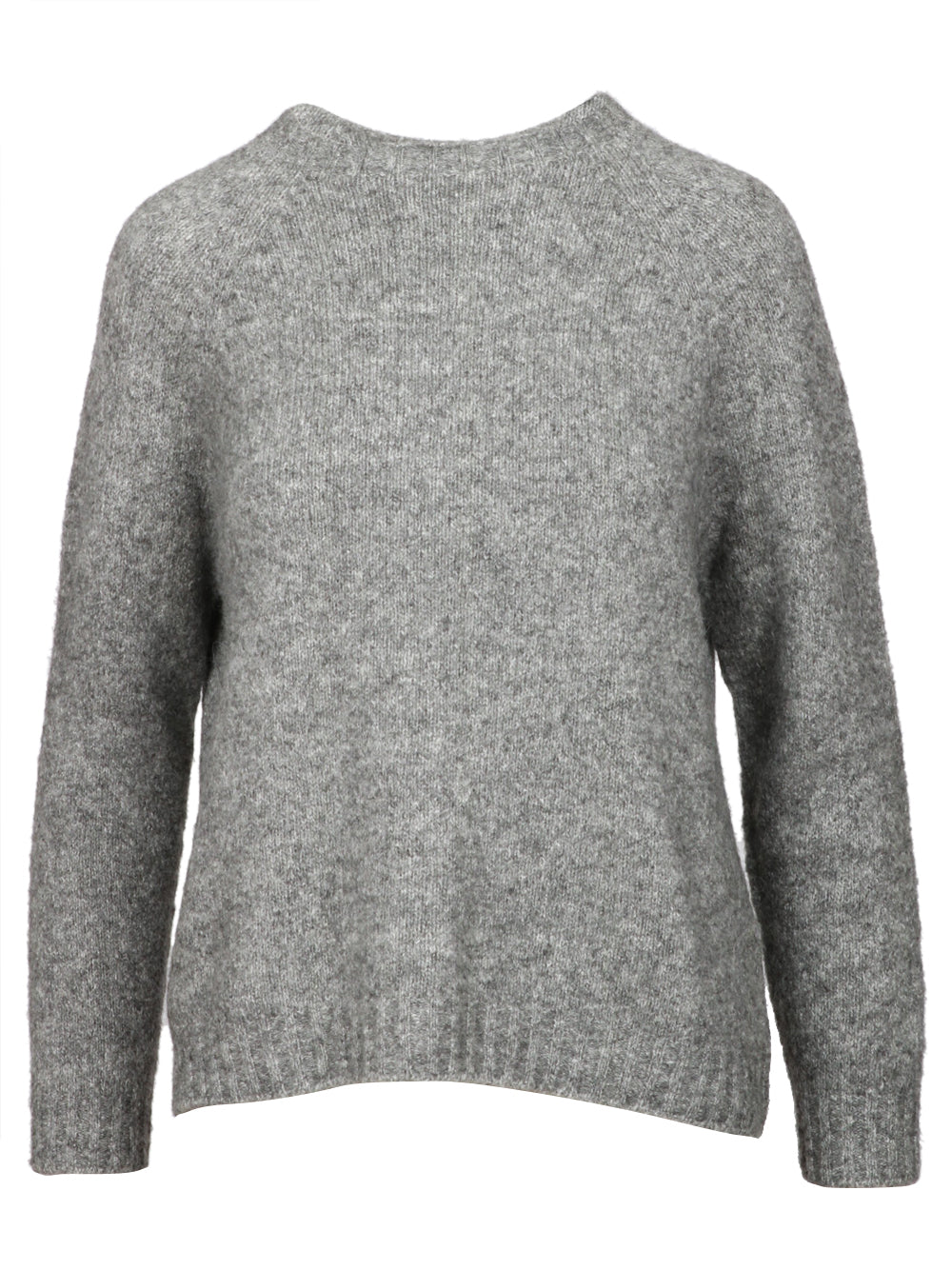 WEEKEND MAX MARA Maglia Ghiacci Girocollo in Alpaca Grigia Grigio