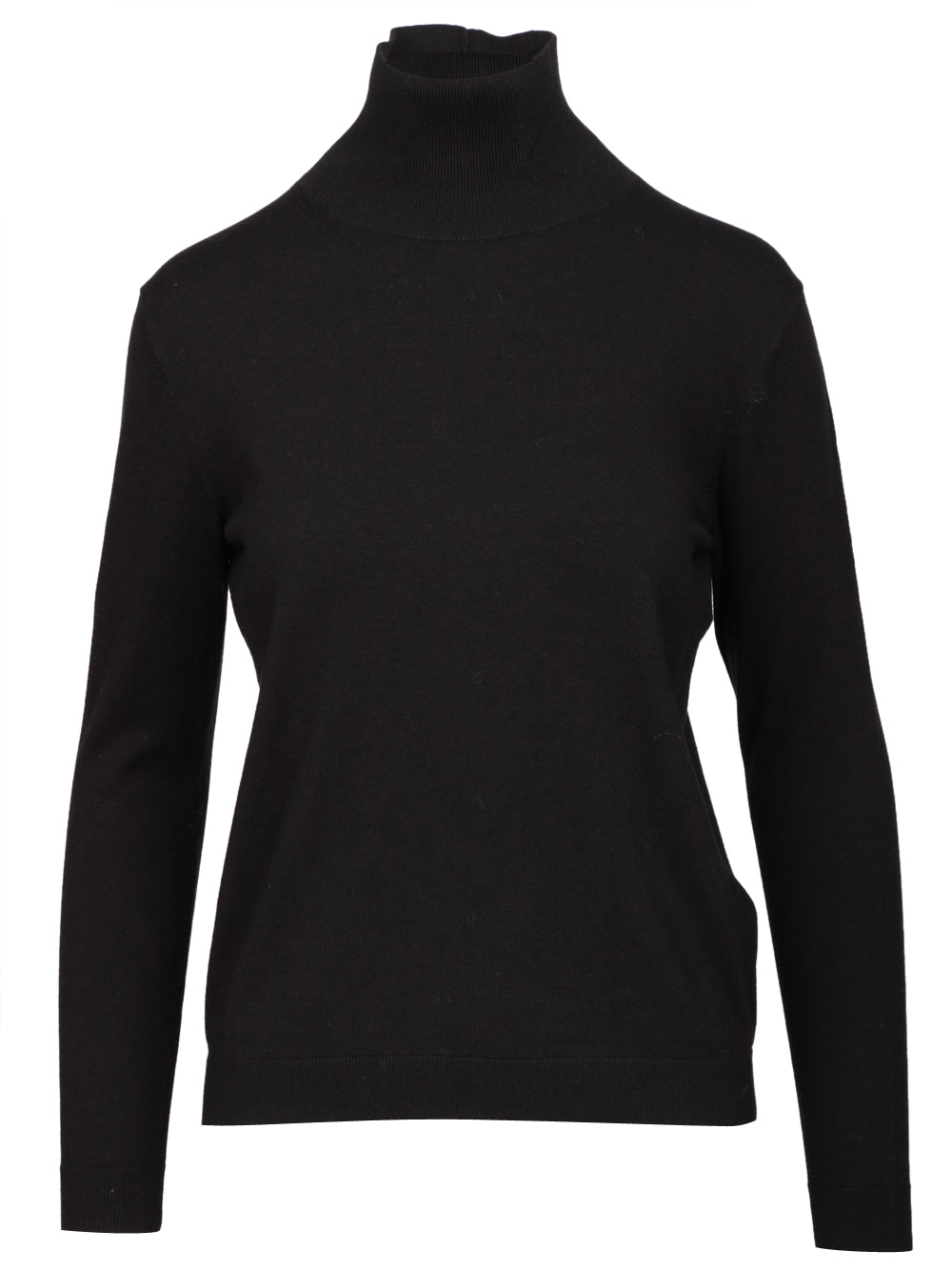 WEEKEND MAX MARA Maglia Kiku Dolcevita in Misto Lana Nera Nero