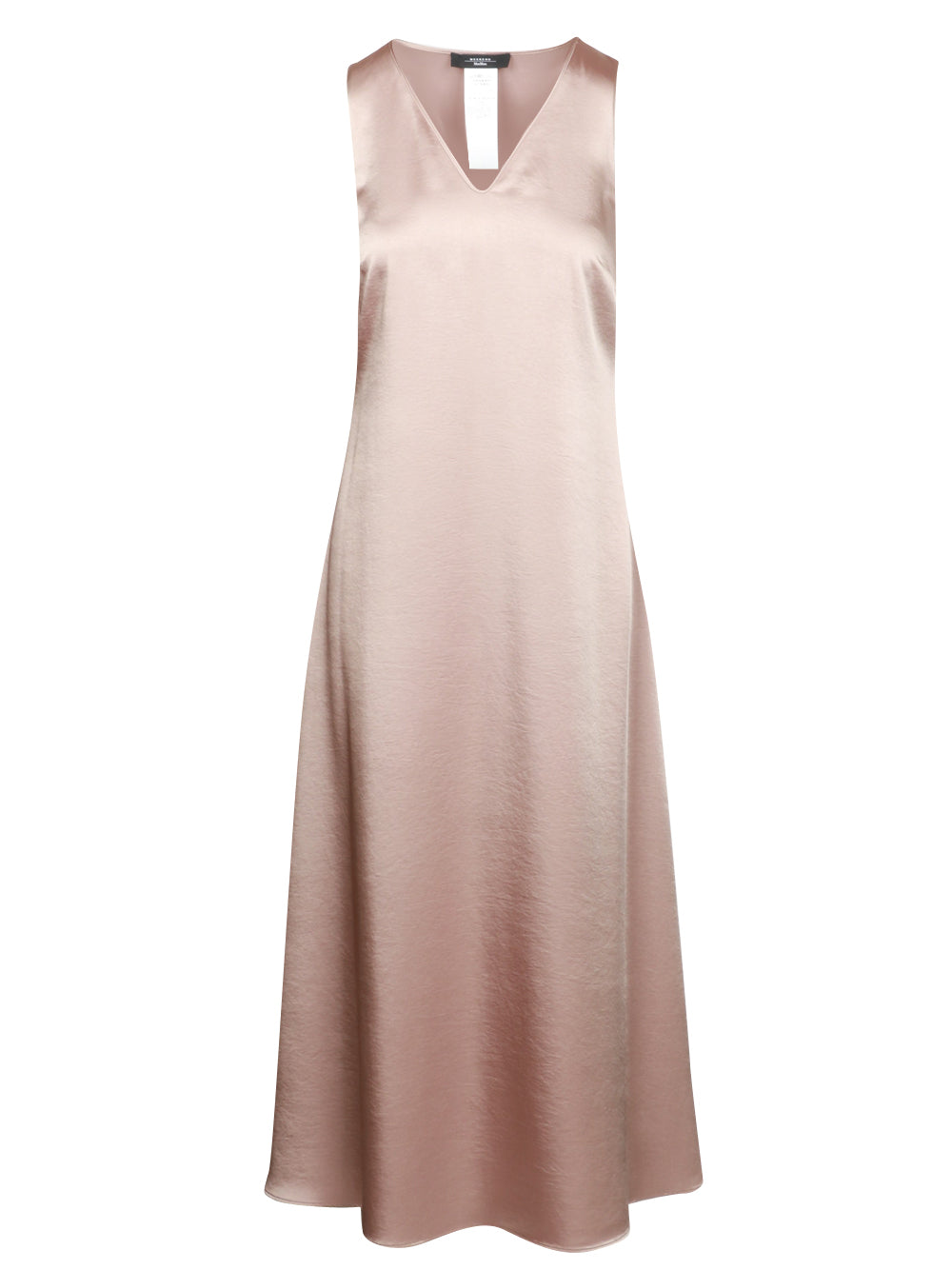WEEKEND MAX MARA Vestito Ottelia in Raso Bronzo Chiaro Bronzo