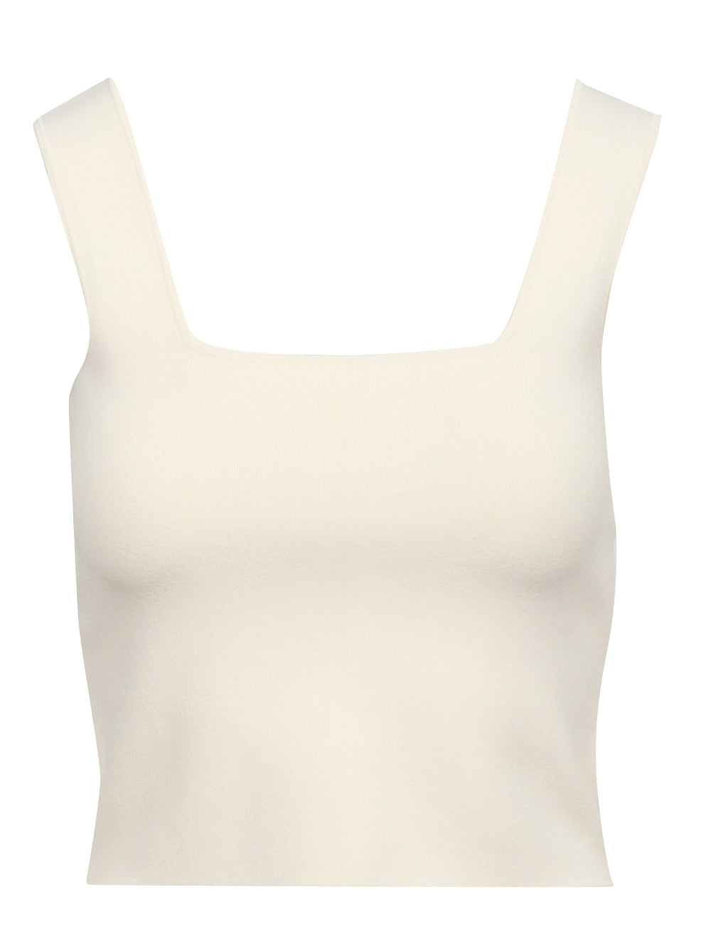 WEEKEND MAX MARA Top Pilade scollo Quadrato Panna Panna