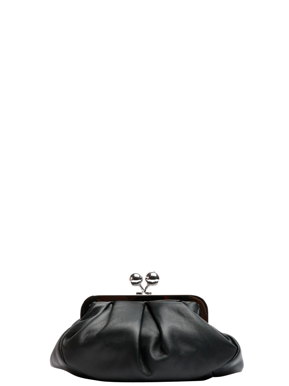 WEEKEND MAX MARA Borsa Pochette Prati Pasticcino Small in Pelle Nera Nero