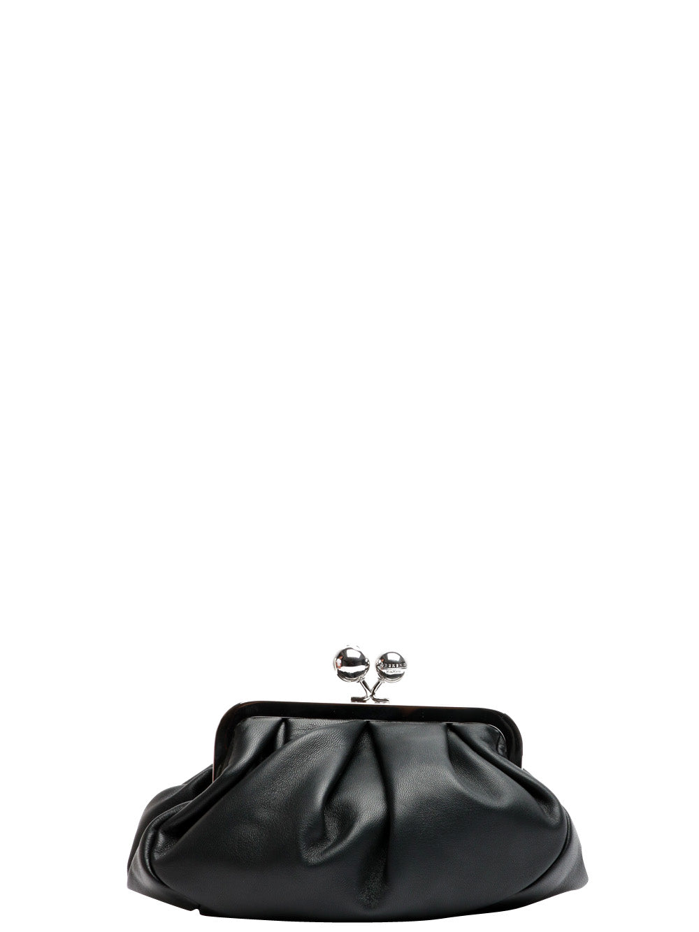WEEKEND MAX MARA Borsa Pochette Prati Pasticcino Small in Pelle Nera Nero
