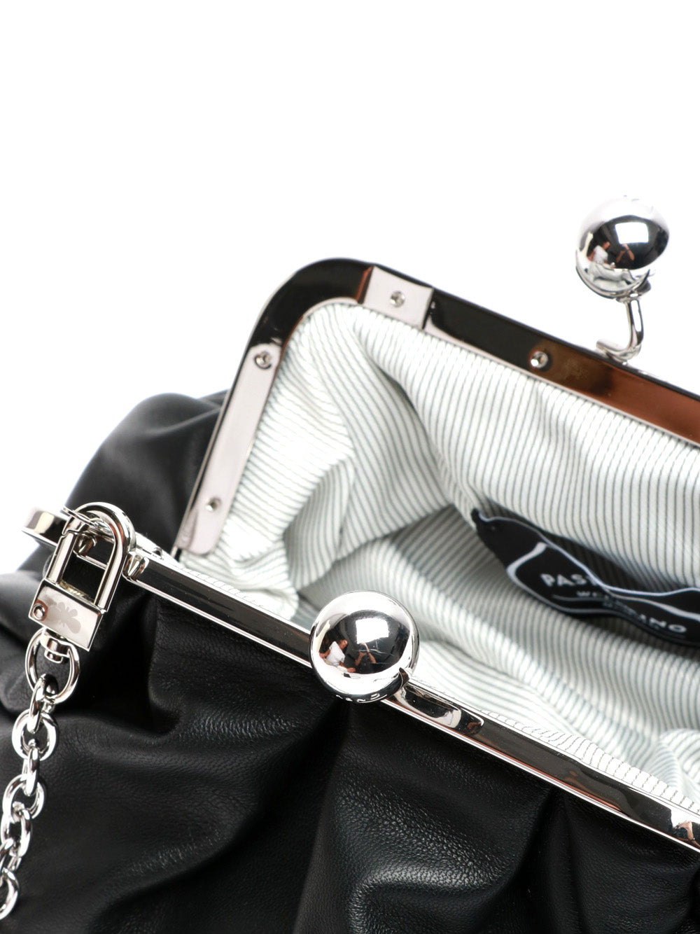 WEEKEND MAX MARA Borsa Pochette Prati Pasticcino Small in Pelle Nera Nero