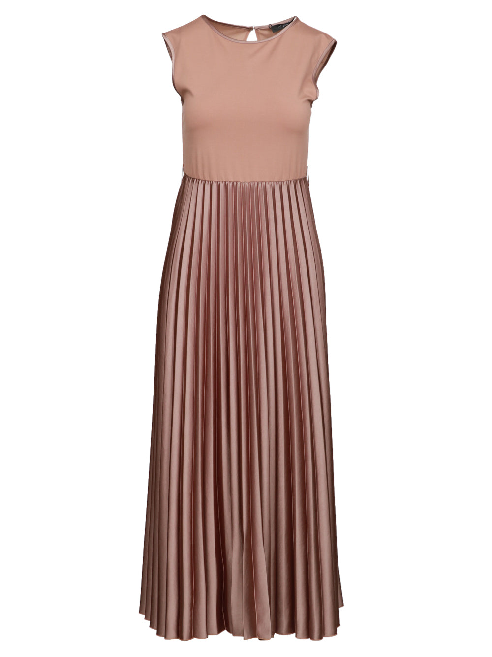 WEEKEND MAX MARA Vestito Samuele in Jersey Marrone Camel oro