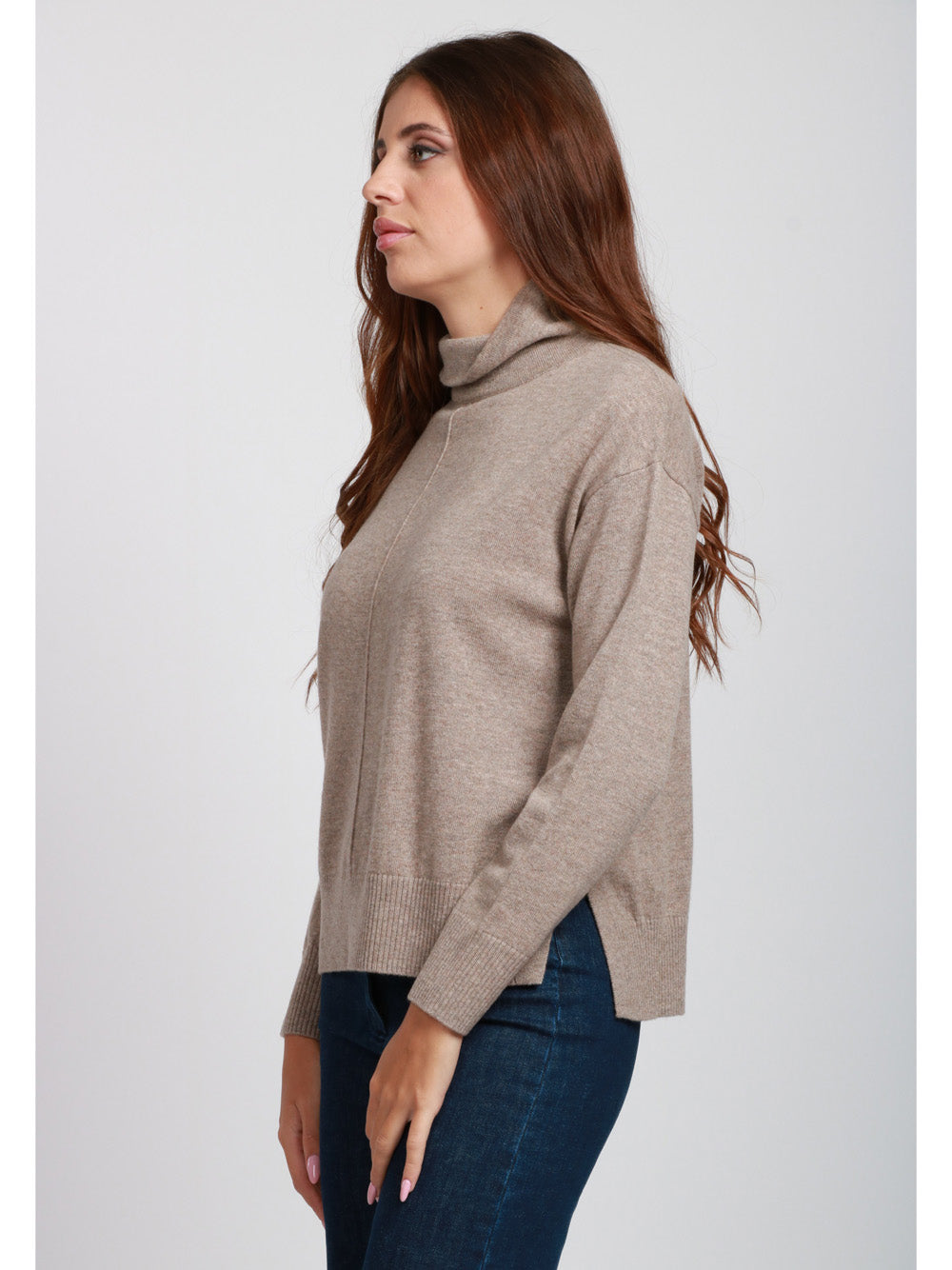 WEEKEND MAX MARA Maglia Scrivia in Lana e Cashmere Fango Fango