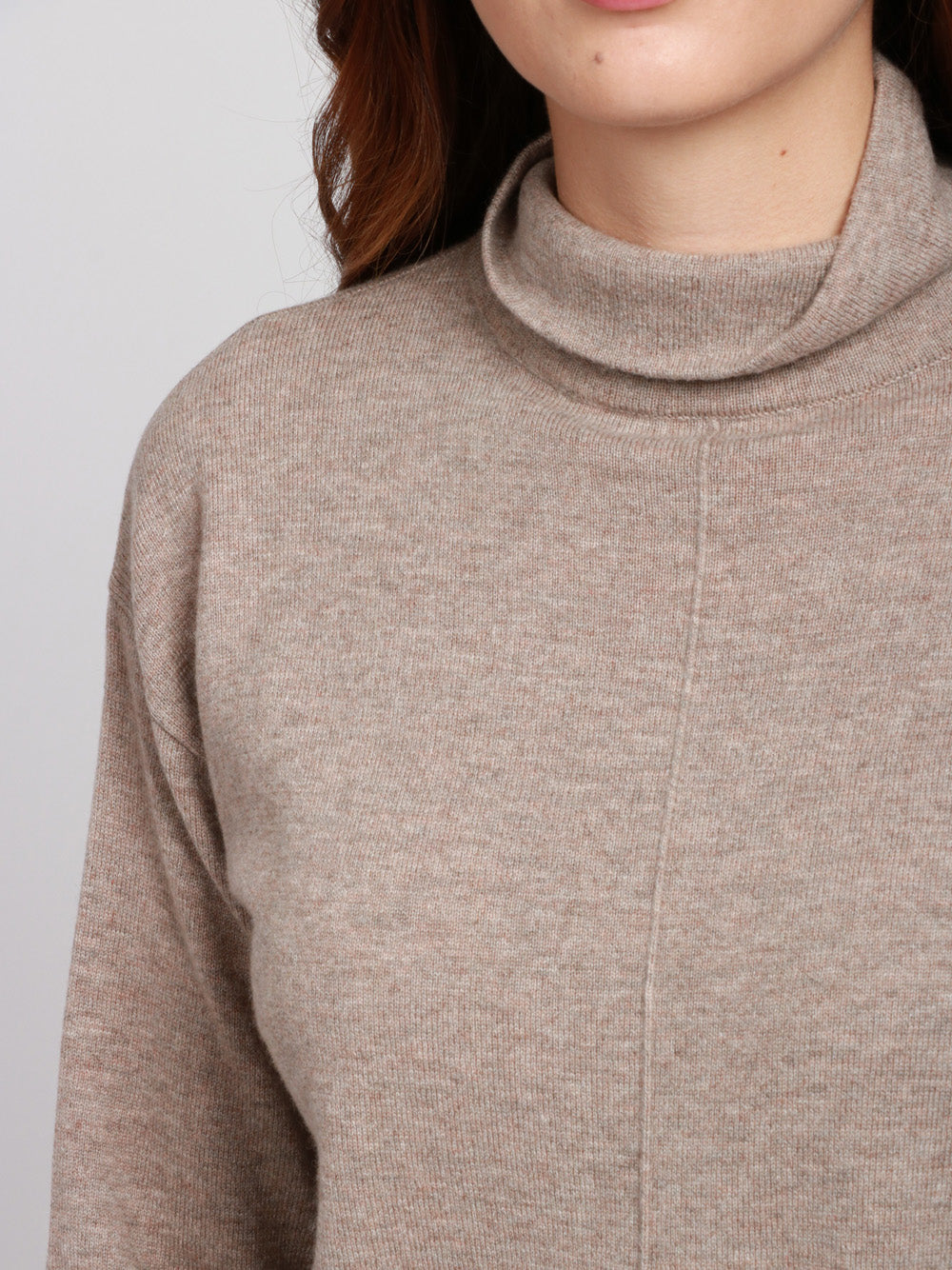 WEEKEND MAX MARA Maglia Scrivia in Lana e Cashmere Fango Fango