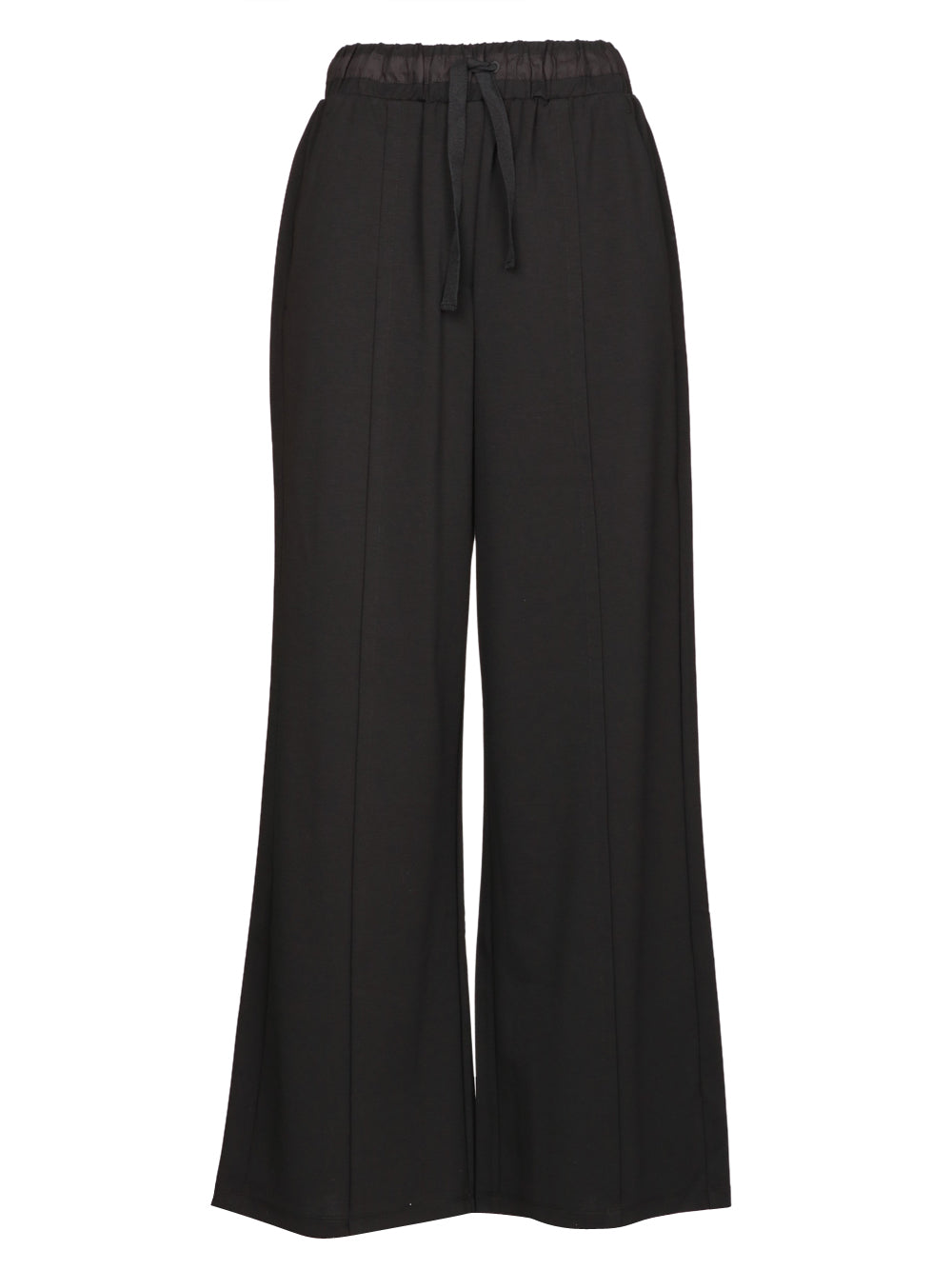 WEEKEND MAX MARA Pantaloni Sub in Jersey Neri con Coulisse in Vita Nero