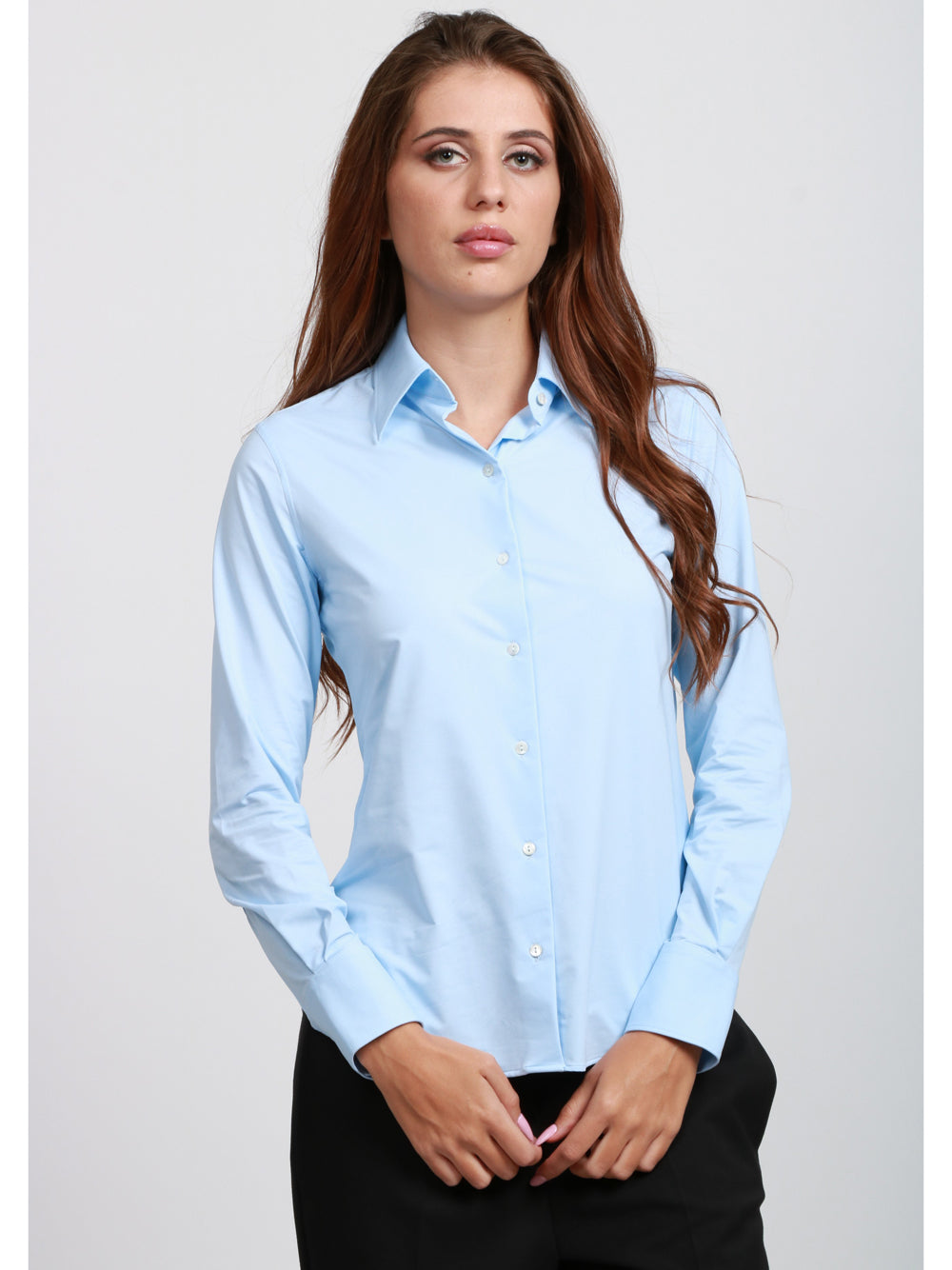 XACUS Camicia Perla Active Celeste Celeste