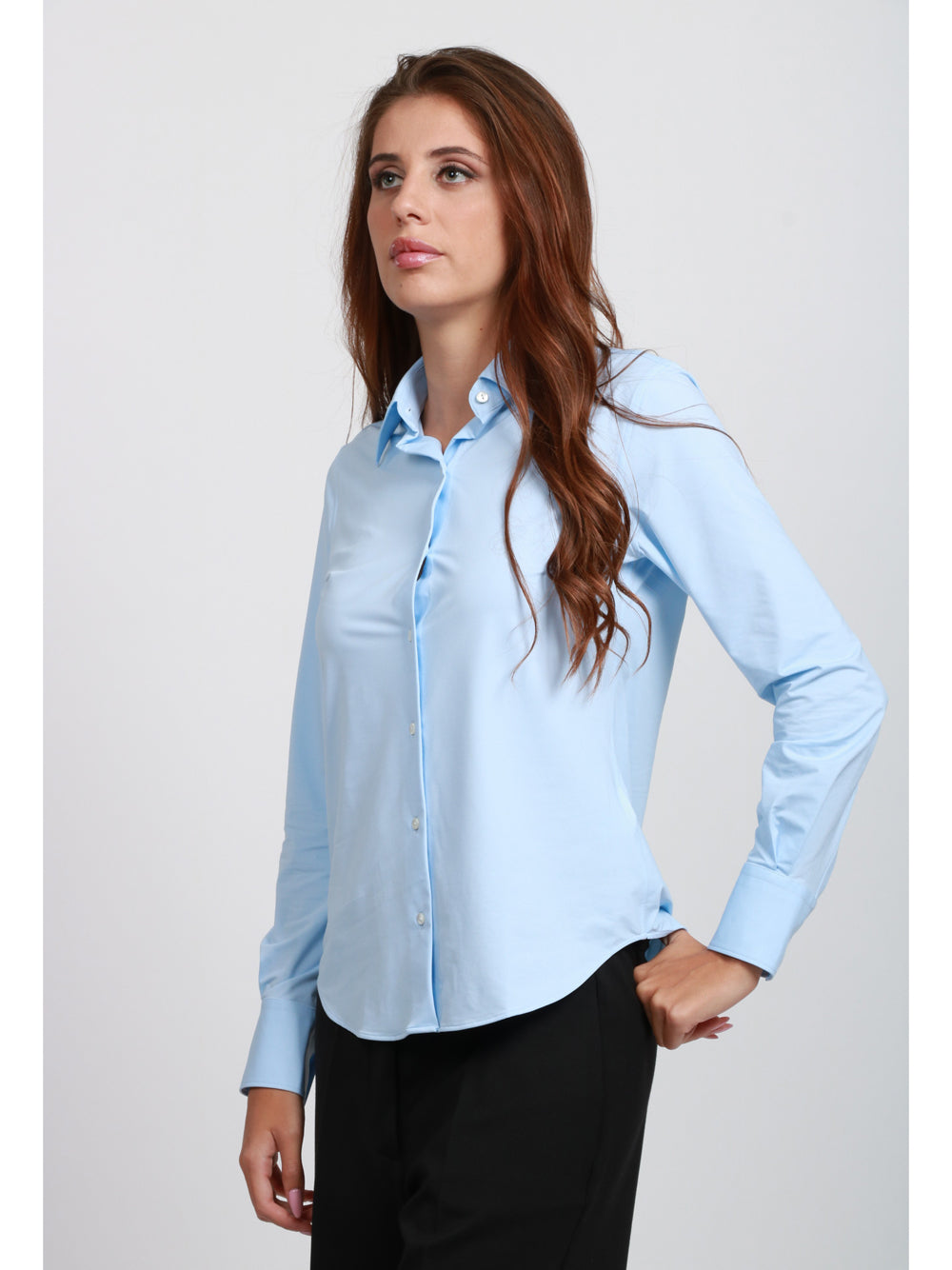 XACUS Camicia Perla Active Celeste Celeste