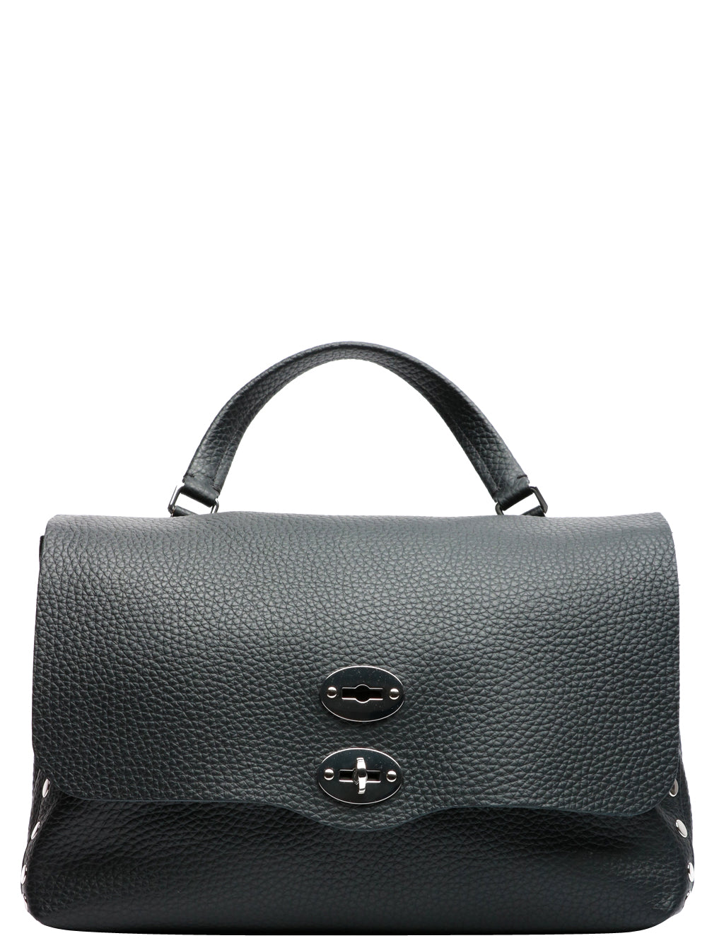 ZANELLATO Borsa a Mano Postina Centauro Media in Pelle Nera Nero