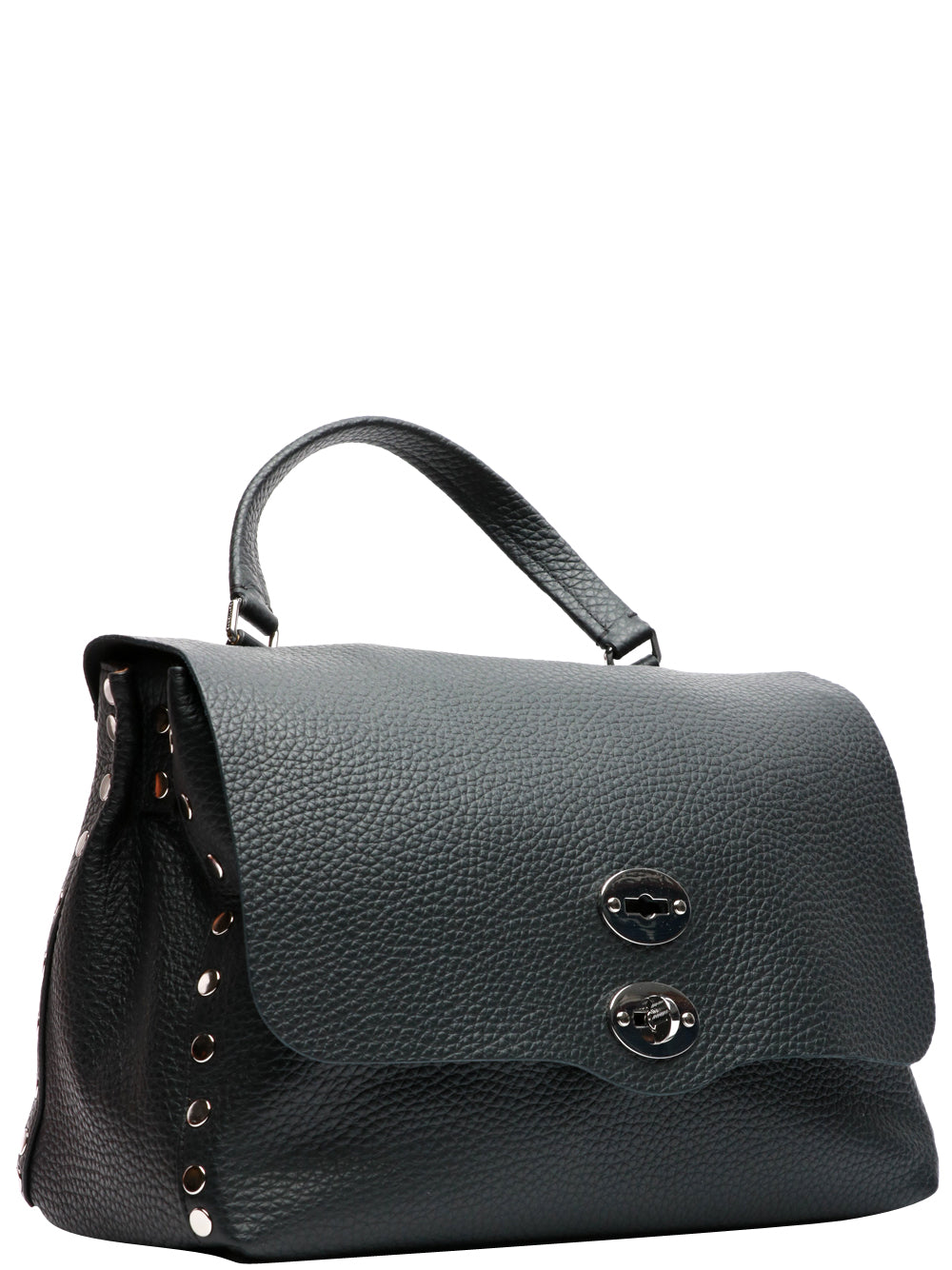 ZANELLATO Borsa a Mano Postina Centauro Media in Pelle Nera Nero