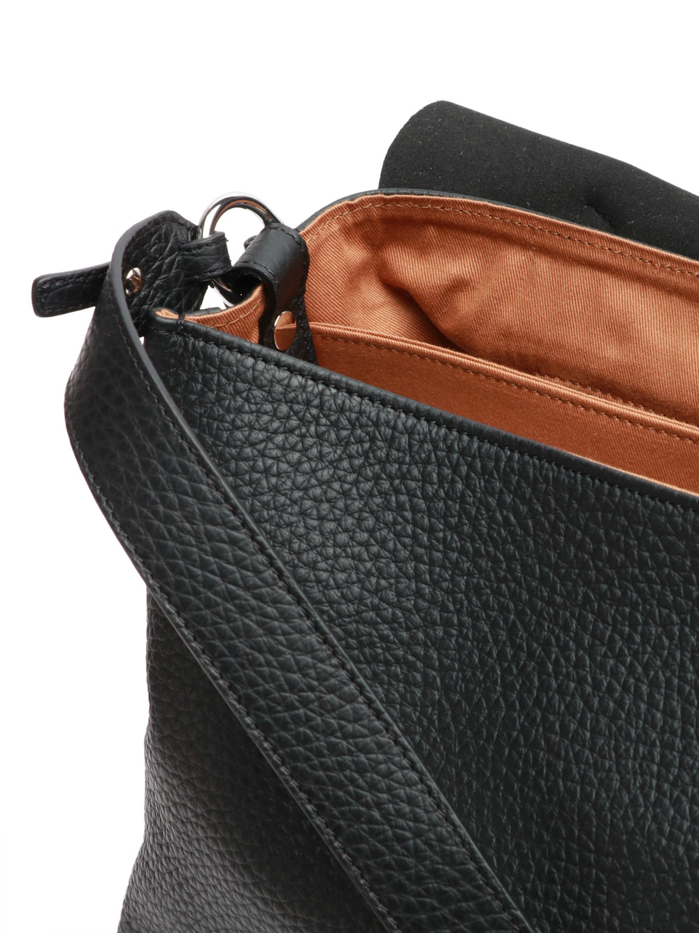 ZANELLATO Borsa a Mano Postina Centauro Media in Pelle Nera Nero