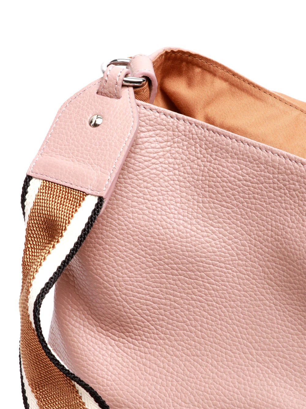ZANELLATO Borsa a Mano Postina Daily Medium in Pelle Rosa con Tracolla Rosa