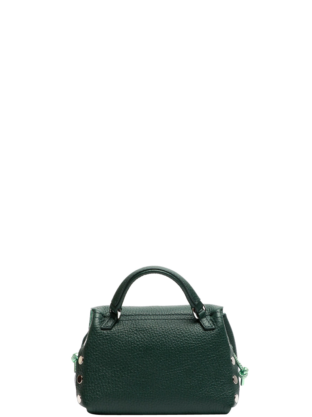ZANELLATO Borsa a Mano Postina Daily Night SBaby in Pelle Verde Verde bosco/verde laminato
