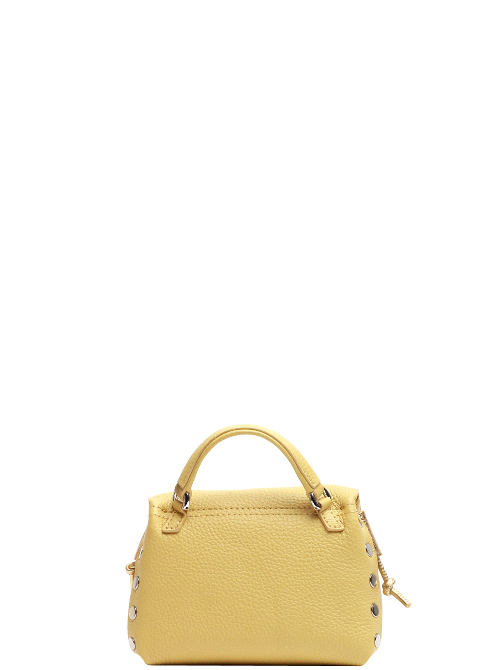 ZANELLATO Borsa a Mano Postina Daily Night SBaby in Pelle Gialla Giallo/oro laminato