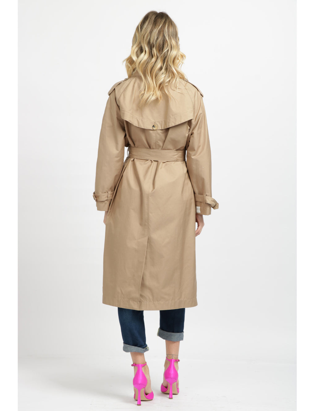 Trench Rtrench in Cotone Antigoccia Beige