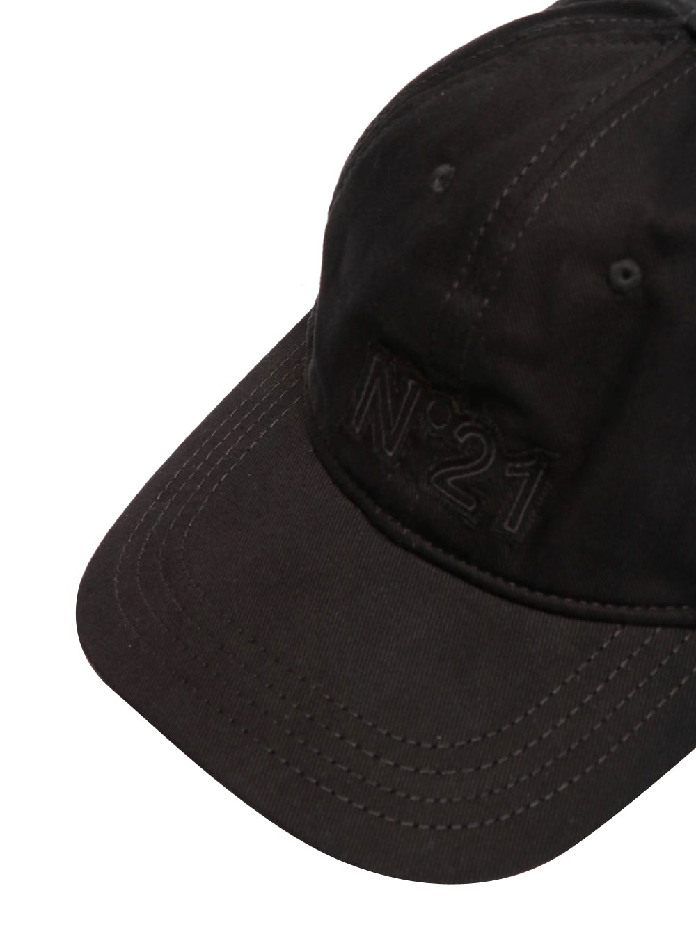 Cappello da Baseball Nero con Logo
