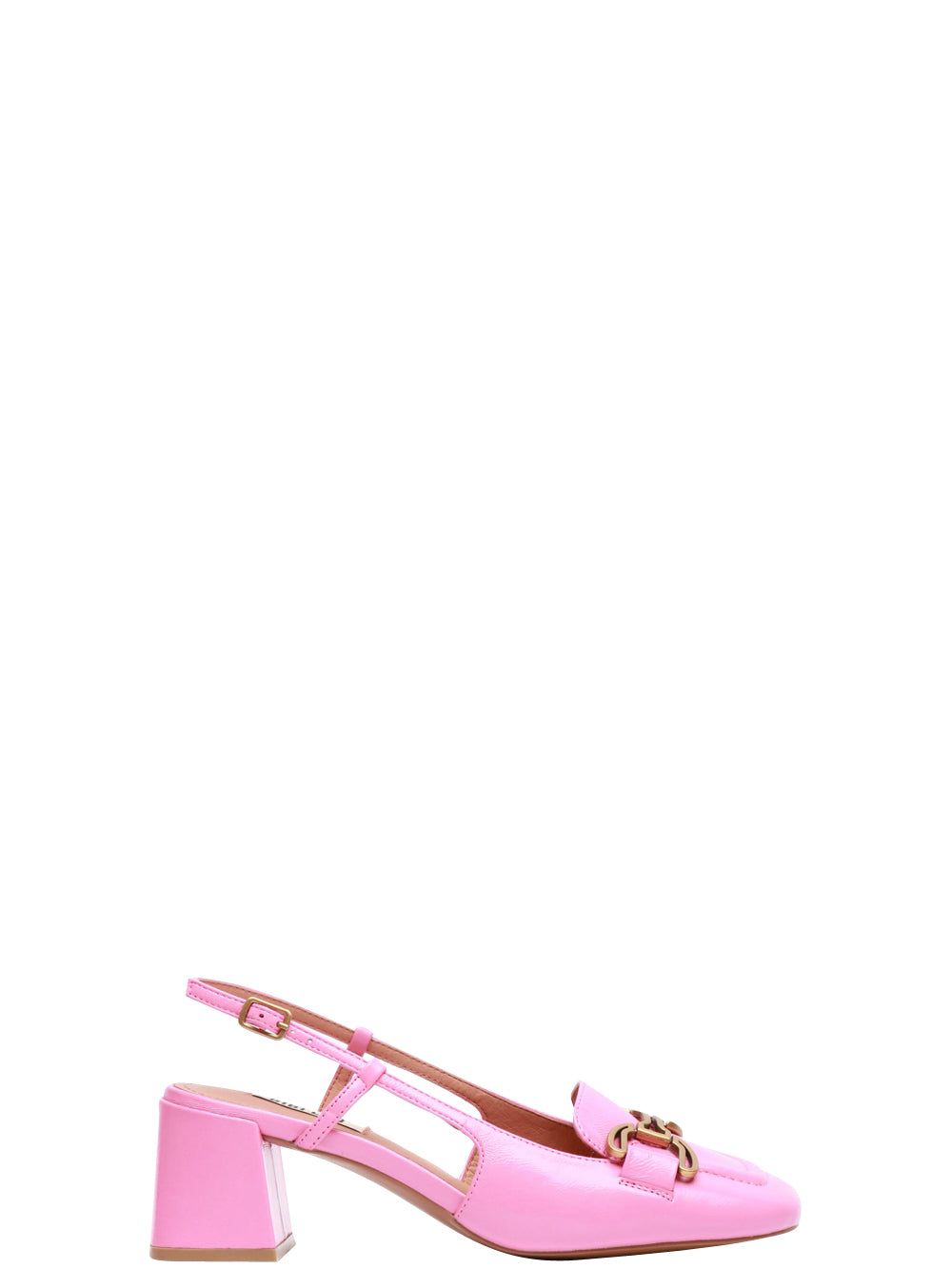 BIBI LOU Scarpe Renée Décolleté Slingback in Pelle Rosa Rosa