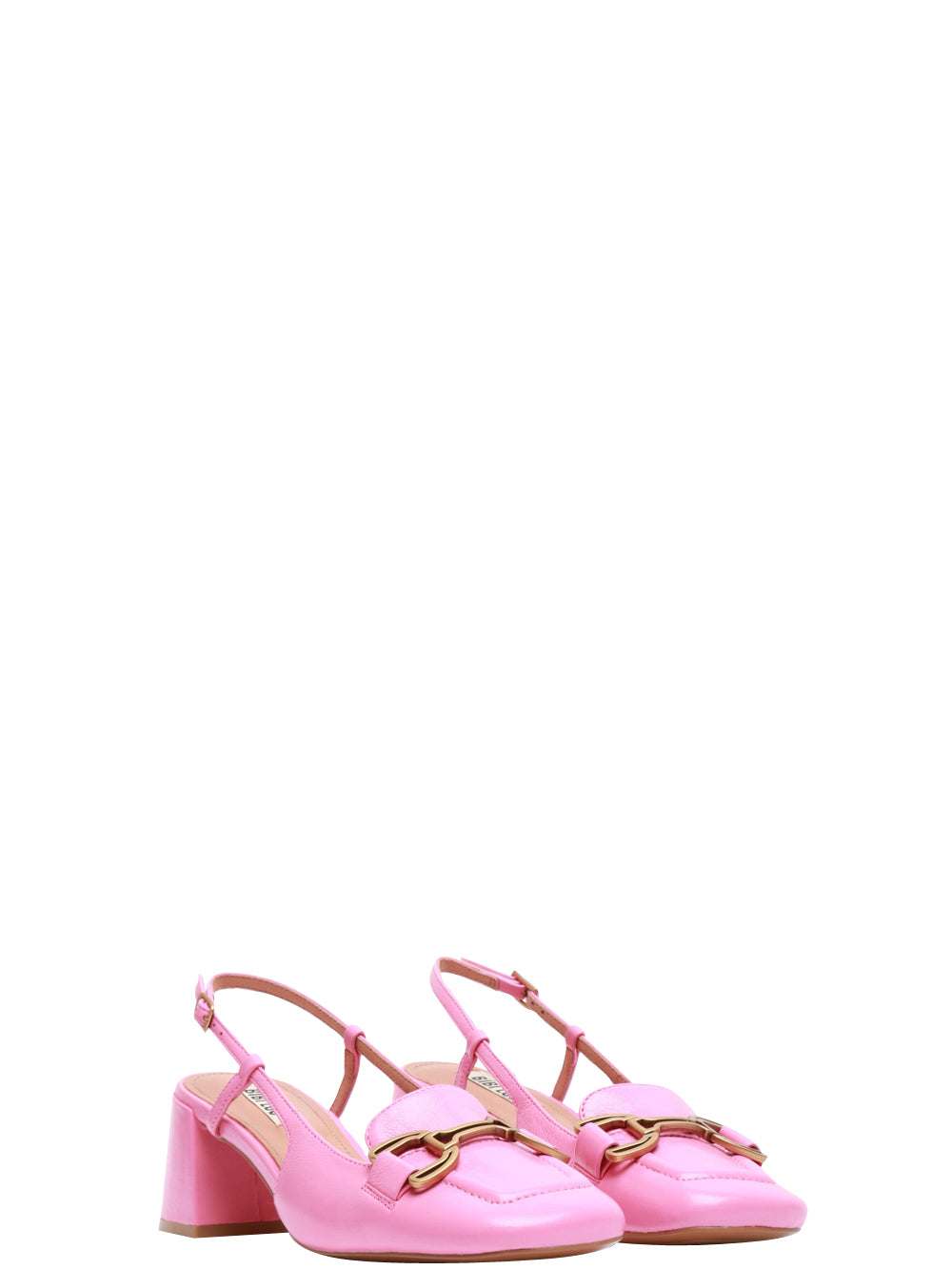 BIBI LOU Scarpe Renée Décolleté Slingback in Pelle Rosa Rosa