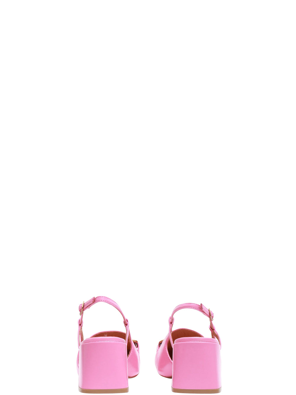 BIBI LOU Scarpe Renée Décolleté Slingback in Pelle Rosa Rosa
