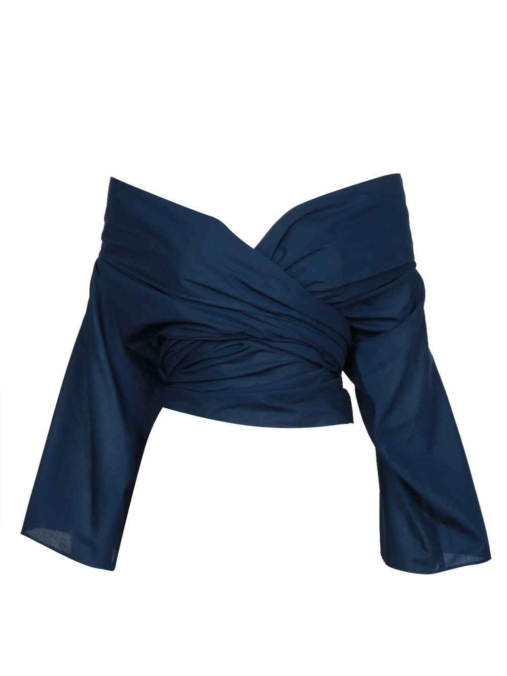 LAVI Camicia Malachite Cache Coeur in Cotone Blu Blu
