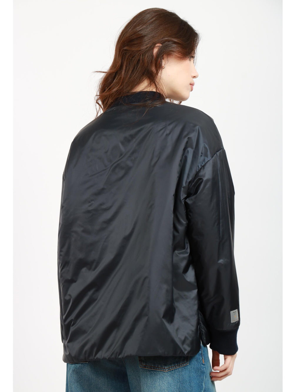 Bomber Danish in Tessuto Antigoccia Blu