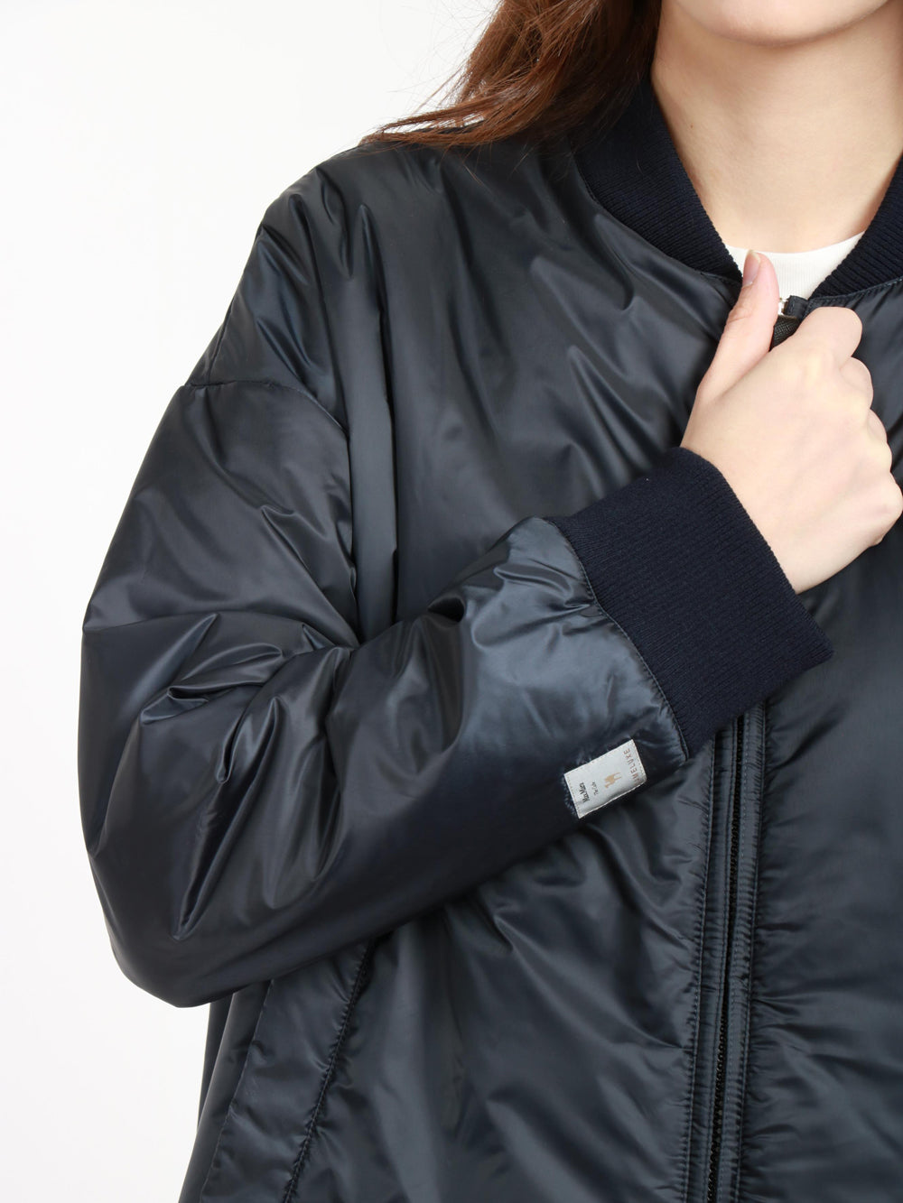 Bomber Danish in Tessuto Antigoccia Blu