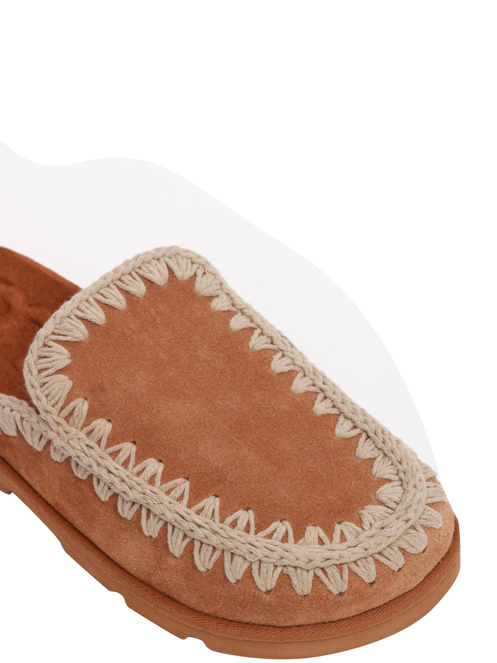 MOU Scarpe Slippers in Suede Tabacco Tabacco