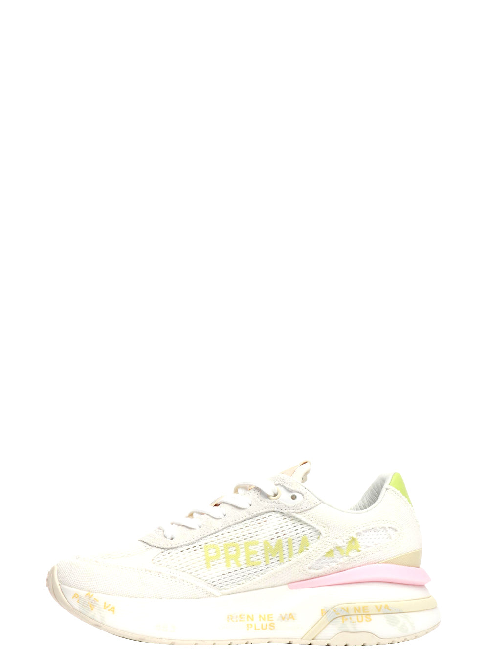 Scarpe Sneakers Moerund in Rete e Tessuto Bianche