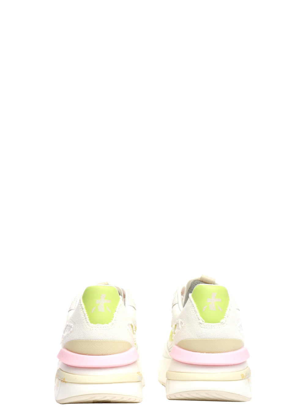 Scarpe Sneakers Moerund in Rete e Tessuto Bianche
