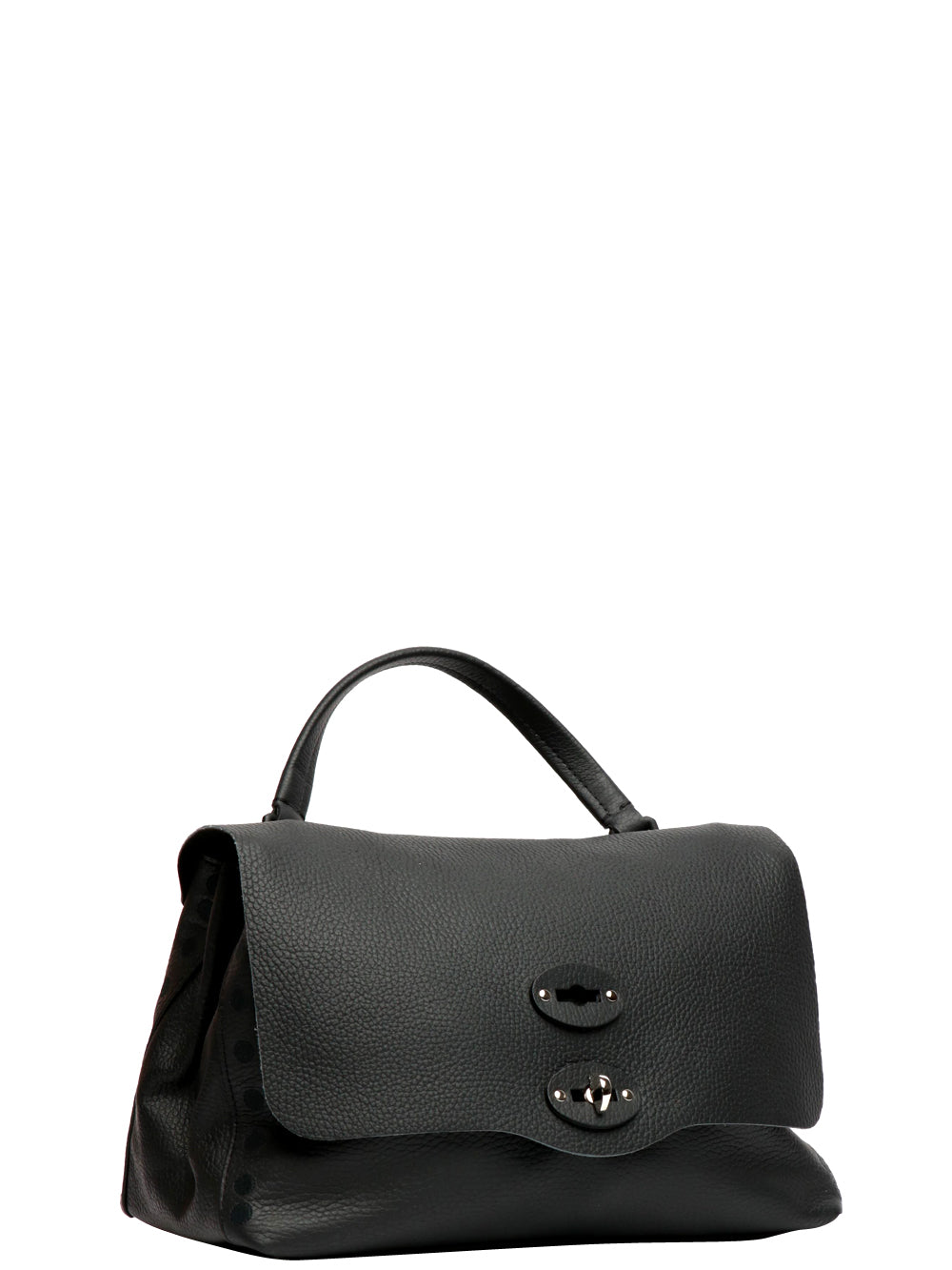 Borsa a Mano Postina Pura 2.0 Luxethic Small in Pelle Nera