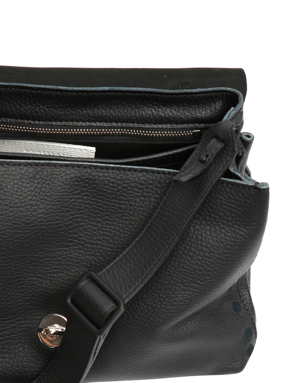 Borsa a Mano Postina Pura 2.0 Luxethic Small in Pelle Nera