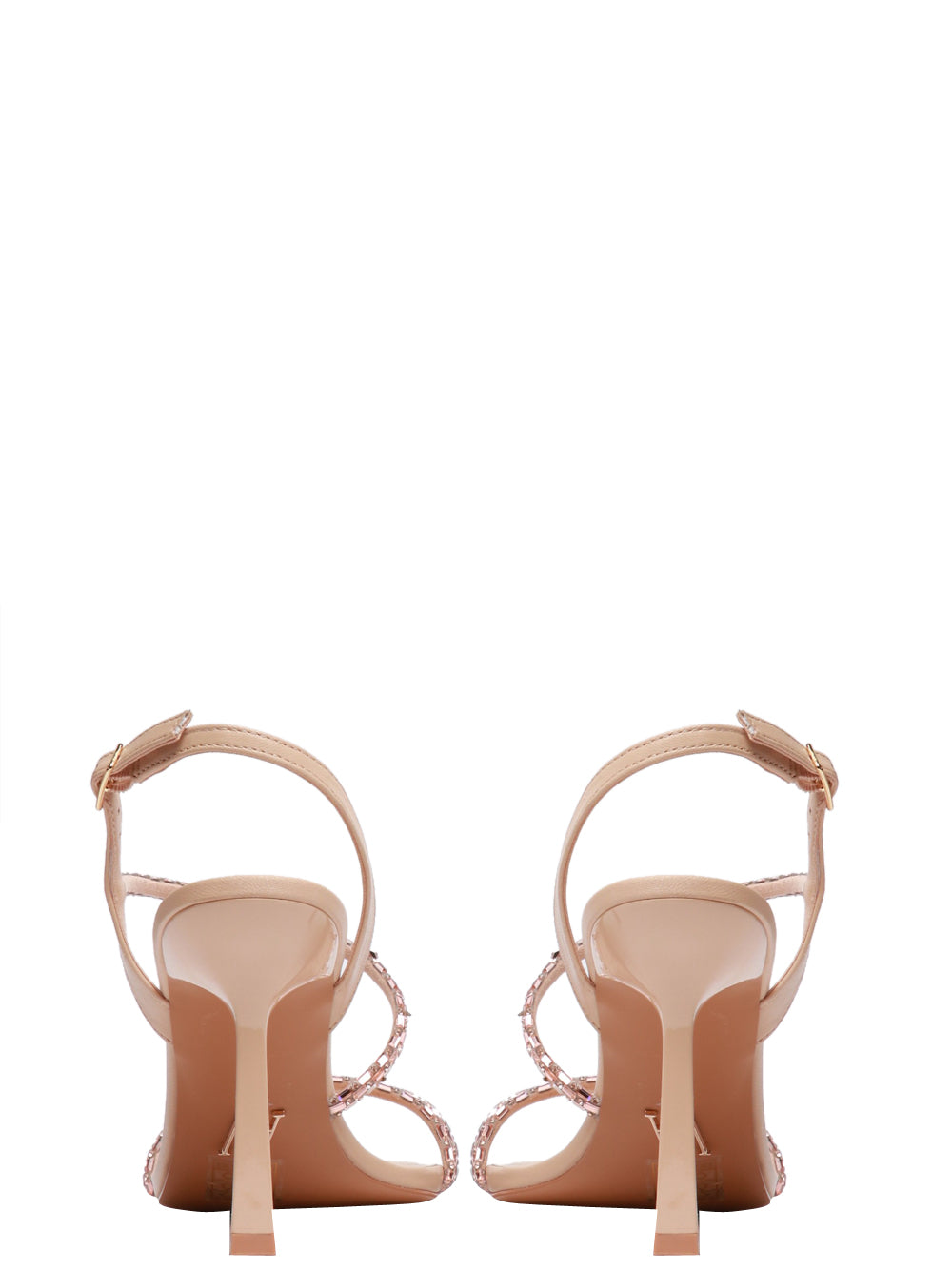 ALBANO VANITY Sandali Gioiello Nude con Fascia Trasversale Nude