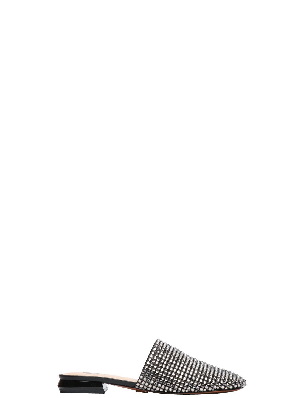 ALBANO VANITY Scarpe Slippers con Strass Nere Nero/argento