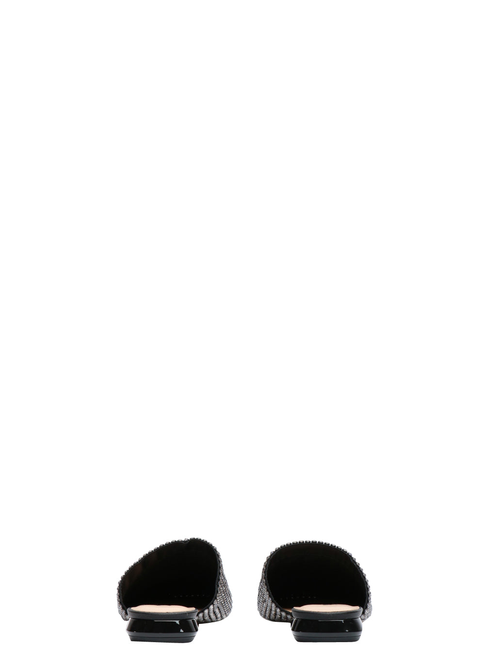 ALBANO VANITY Scarpe Slippers con Strass Nere Nero/argento