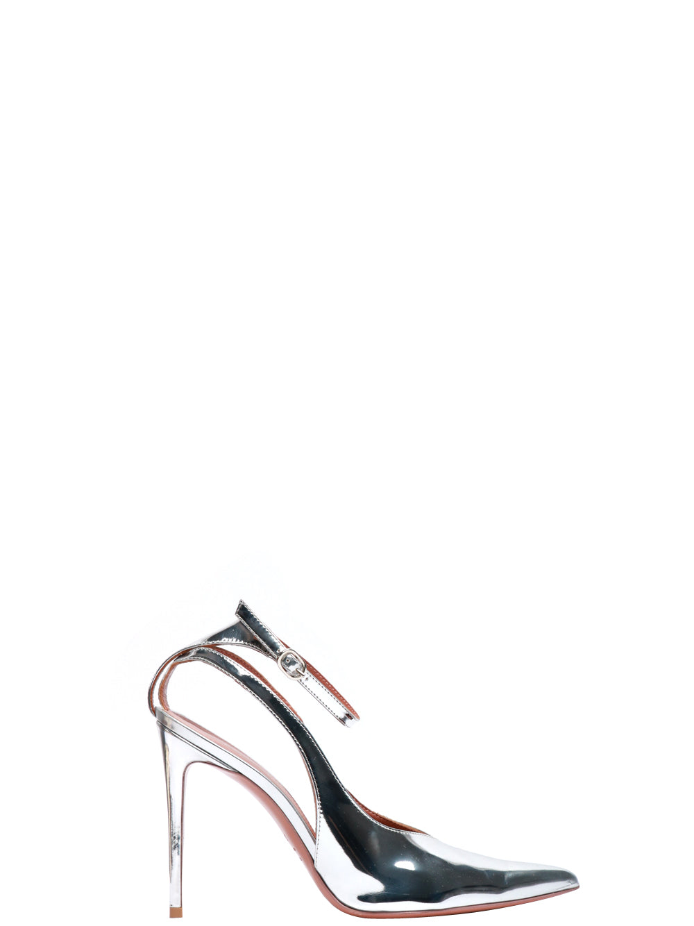 ALDO CASTAGNA Scarpe Décolleté Chicago in Pelle Argento Laminate Argento