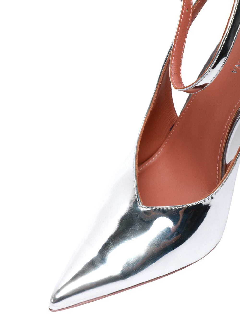 ALDO CASTAGNA Scarpe Décolleté Chicago in Pelle Argento Laminate Argento