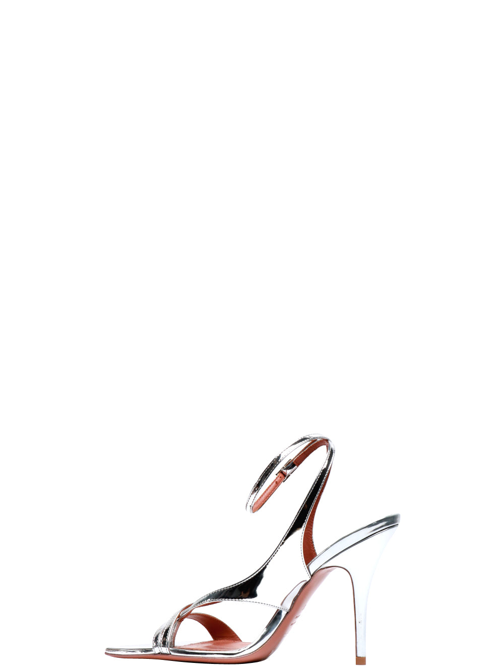 ALDO CASTAGNA Sandali Infradito in Pelle Argento Laminati Argento