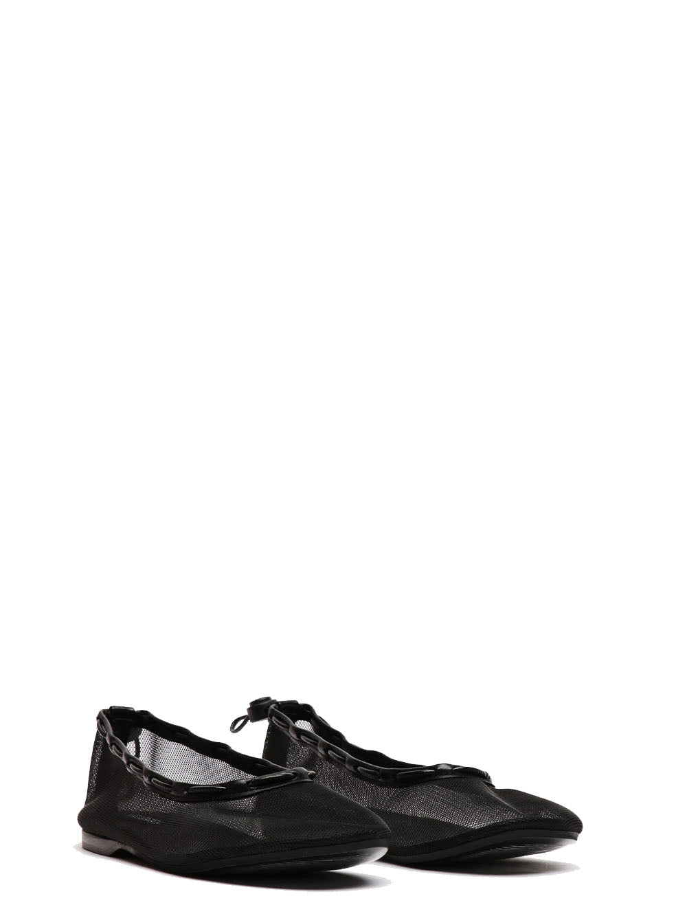 Alohas Scarpe Ballerina Gill in Rete Nere Nero