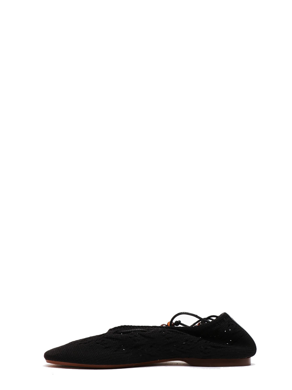 Alohas Scarpe Ballerina Rosemary in Crochet Nere Nero